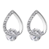 Korean s925 silver ear studs 2020 New style, trendy and simple heart-shaped earrings, versatile silver ear ring accessories for women's elegance Item Picture